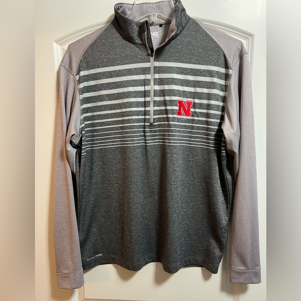 Nebraska Ping 1/4 Zip Pullover